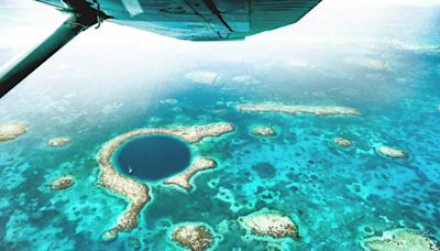 Se les cayó el drone en el Gran Agujero Azul y vieron cómo lo atacaba una extraña criatura