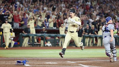 Diamondbacks' Corbin Carroll delivers inside-the-park home run vs. Dodgers