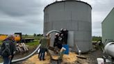 Man rescued after falling into silo, getting buried in grain up to his chest near Salem