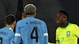 Uruguay-Brasil, con Araújo y Raphinha, pero sin Vinícius