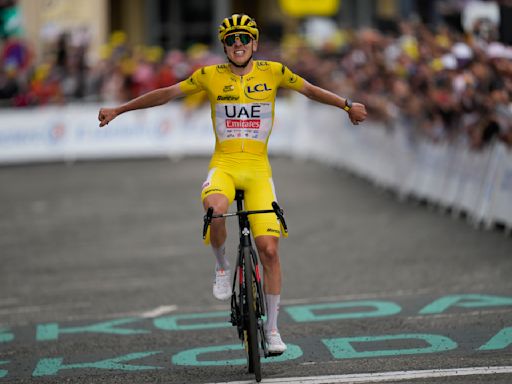 Pogacar surge al final del último ascenso y gana la 14ma etapa del tour de Francia