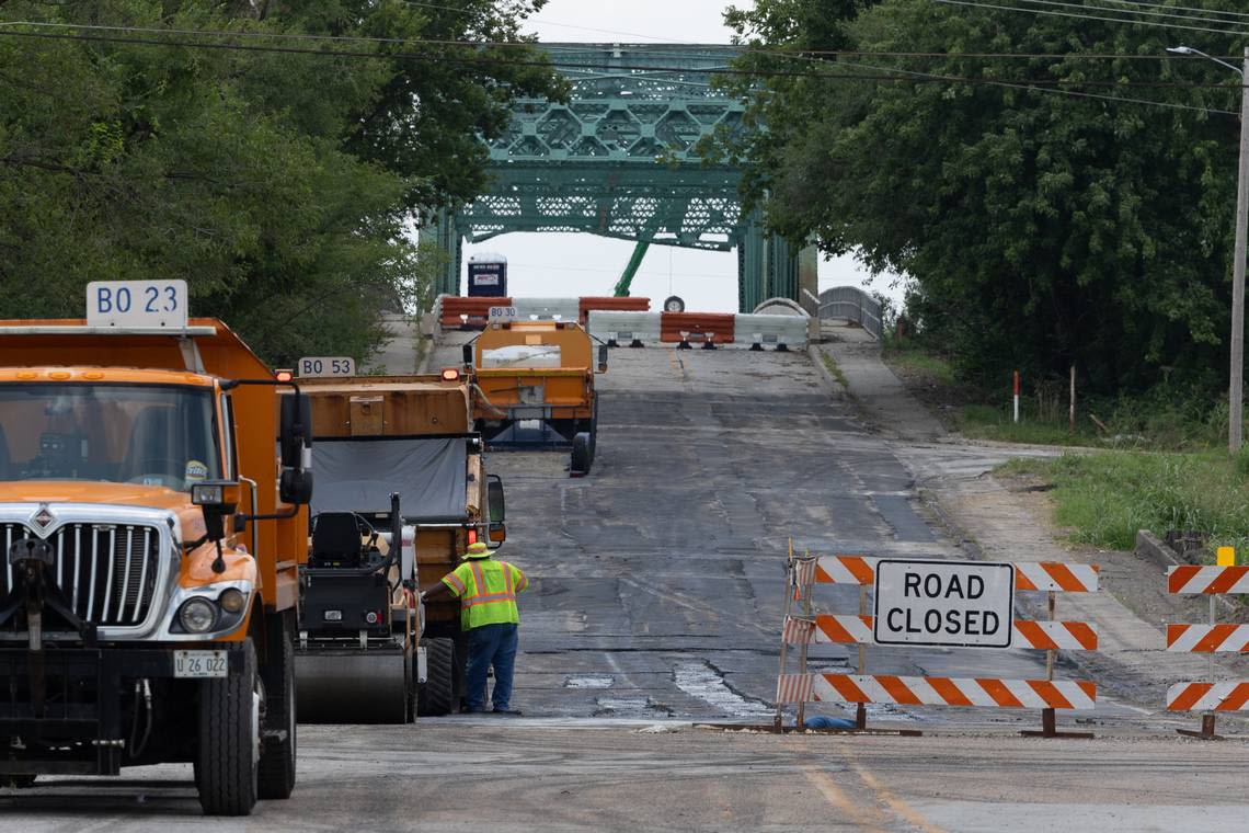 Damaged bridge in East St. Louis may reopen earlier than expected. Repair work has begun