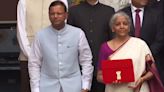 Budget 2024: Finance Minister Nirmala Sitharaman Reaches Ministry Ahead Of Union Budget Presentation; Watch