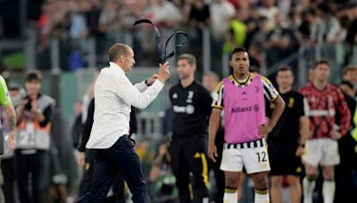 La locura de Massimiliano Allegri a lo Nelson Vivas en el triunfo de Juventus, que se consagró campeón de la Copa Italia