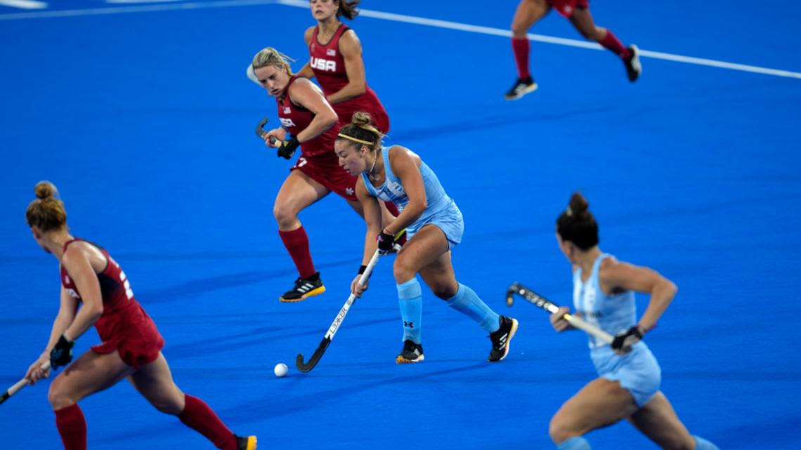 Ashley Hoffman made her Olympics debut with Team USA’s women’s field hockey. Here's how she and the team did in the first match