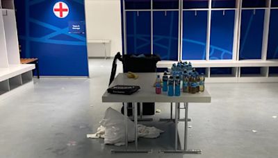 Inside England dressing room after Swiss game as bottles of £20 wine left behind