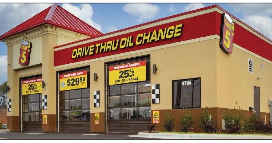 Take 5 Oil Change likely for Atomic and East Martintown in North Augusta