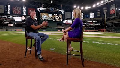 WATCH: Luis Gonzalez, Randy Johnson talk Diamondbacks Hall of Fame inductions