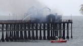 Firefighters still working to fully douse fire that charred Oceanside Pier