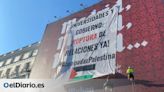 La Acampada de Madrid por Palestina coloca una lona en Sol para exigir la ruptura de relaciones con Israel