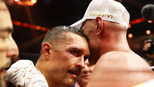 'Come on holiday with me' - what Fury told Usyk in ring
