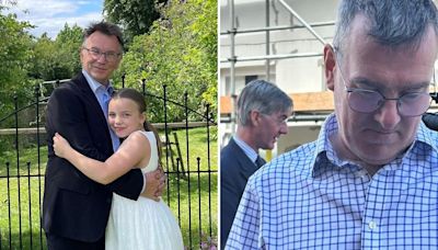 Families bemused as Jacob Rees-Mogg walks in on children’s church ceremony