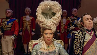 ...Bridgerton”’s Golda Rosheuvel Explains the ‘Genius’ Behind Queen Charlotte’s Showstopping Swan Wig, Which Took 2 Years to Make...