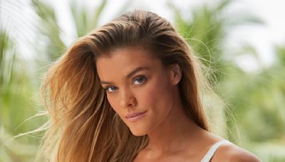 Nina Agdal Shares Sweetest Bumpdate Pics in White Two-Piece