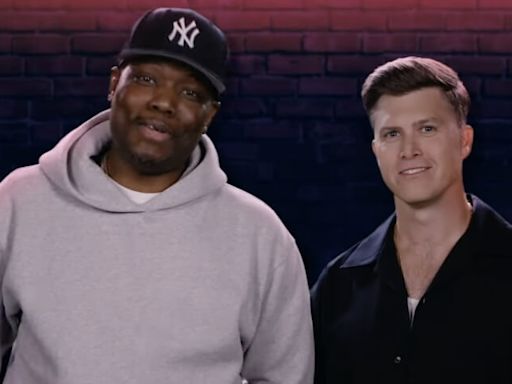 Colin Jost and Michael Che are hosting "some kind of live comedy thing" for Peacock