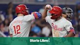 Suárez labora 7 innings en blanco; Johan Rojas pega jonrón y Filis doblegan a Marlins