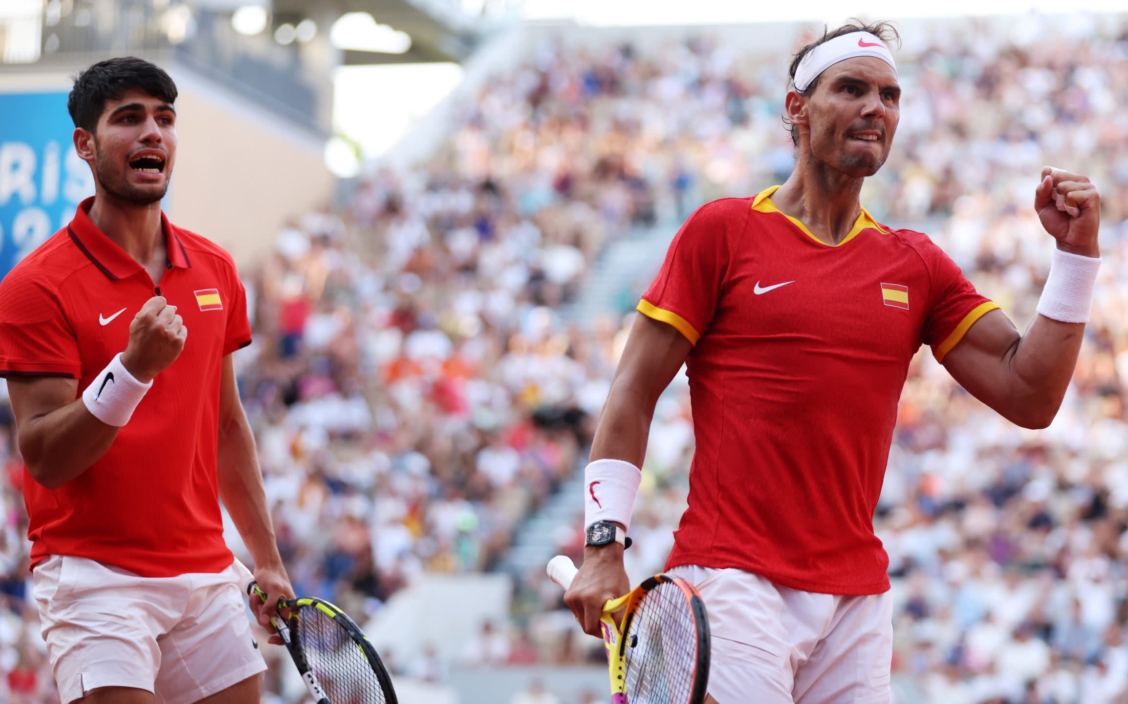 Carlos Alcaraz and Rafael Nadal survive Dutch test to reach doubles quarter-finals