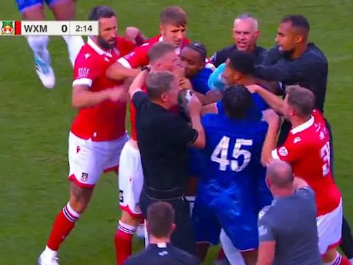 Chelsea vs Wrexham chaos as players brawl two minutes into US friendly