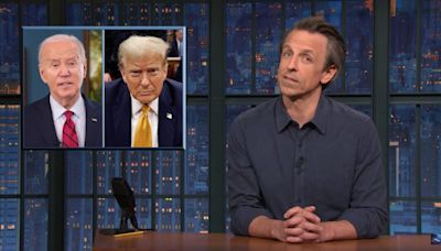 Seth Meyers Makes a Bold Prediction for Trump-Biden Debate