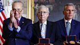 McCarthy, McConnell snubbed by Capitol police and their families at medal ceremony