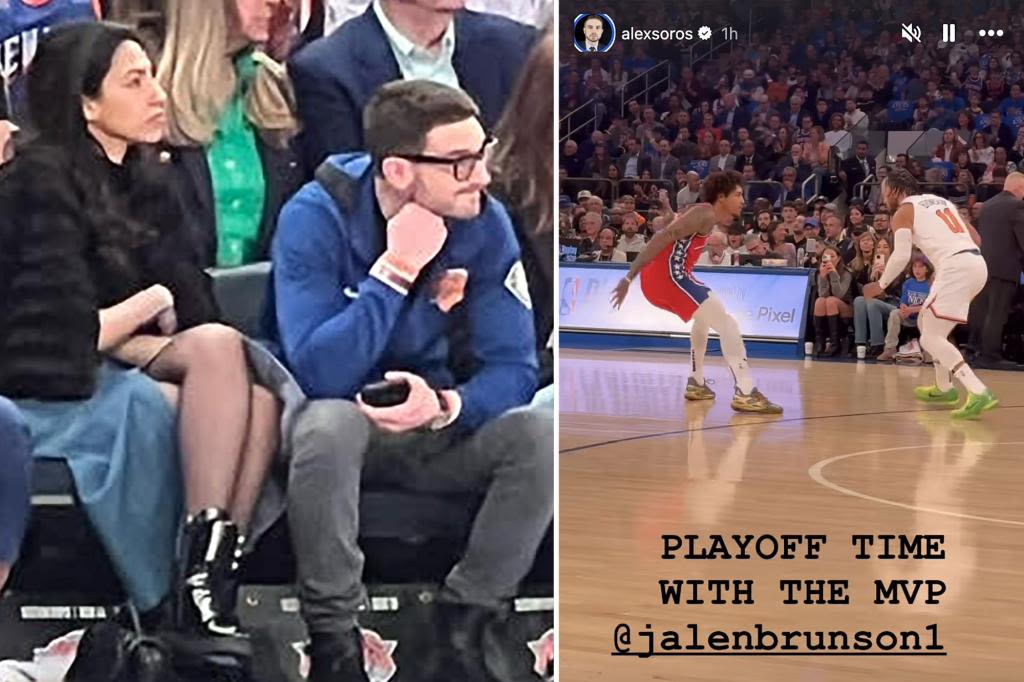 Huma Abedin and George Soros’ son Alex, lovebirds with 9-year age gap, spotted on courtside date at Knicks’ playoff game