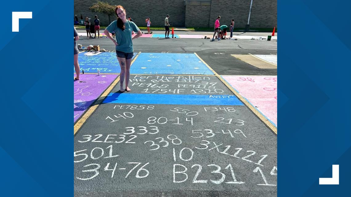 High school senior honors fallen Indiana officers