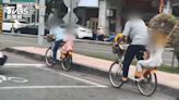 毋通喔！騎UBIKE還雙載 單車達人：小心｢後泥除｣破裂傷人│TVBS新聞網