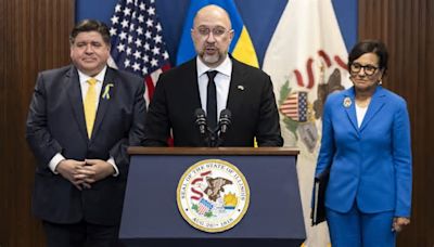 Ukrainian PM visits Chicago. His asks? Urgent military aid from Congress, and Illinois investment