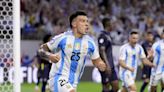 La pizarra da ventaja a Argentina frente a Ecuador