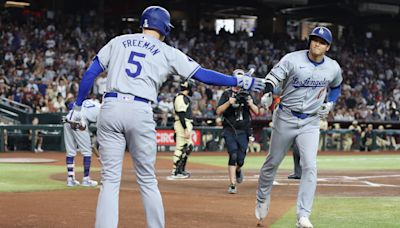 Shohei Ohtani, Mookie Betts and Freddie Freeman make Dodgers history with back-to-back-to-back HRs