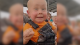 Baby Can't Contain His Adorable Excitement When He Sees Four Wheelers Race At The County Fair