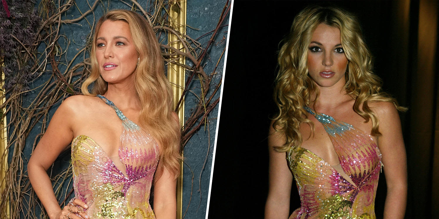 Blake Lively wears the same Versace dress Britney Spears did in 2002 to ‘It Ends With Us’ premiere