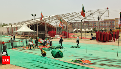 Ambala prepare to host PM Modi’s rally, workers reach out to people | Chandigarh News - Times of India