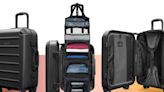 This suitcase is called the ‘Carry-On Closet,’ and it will keep your clothes super organized
