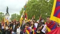 Demonstrators gather in Paris against Chinese Xi Jinping's visit