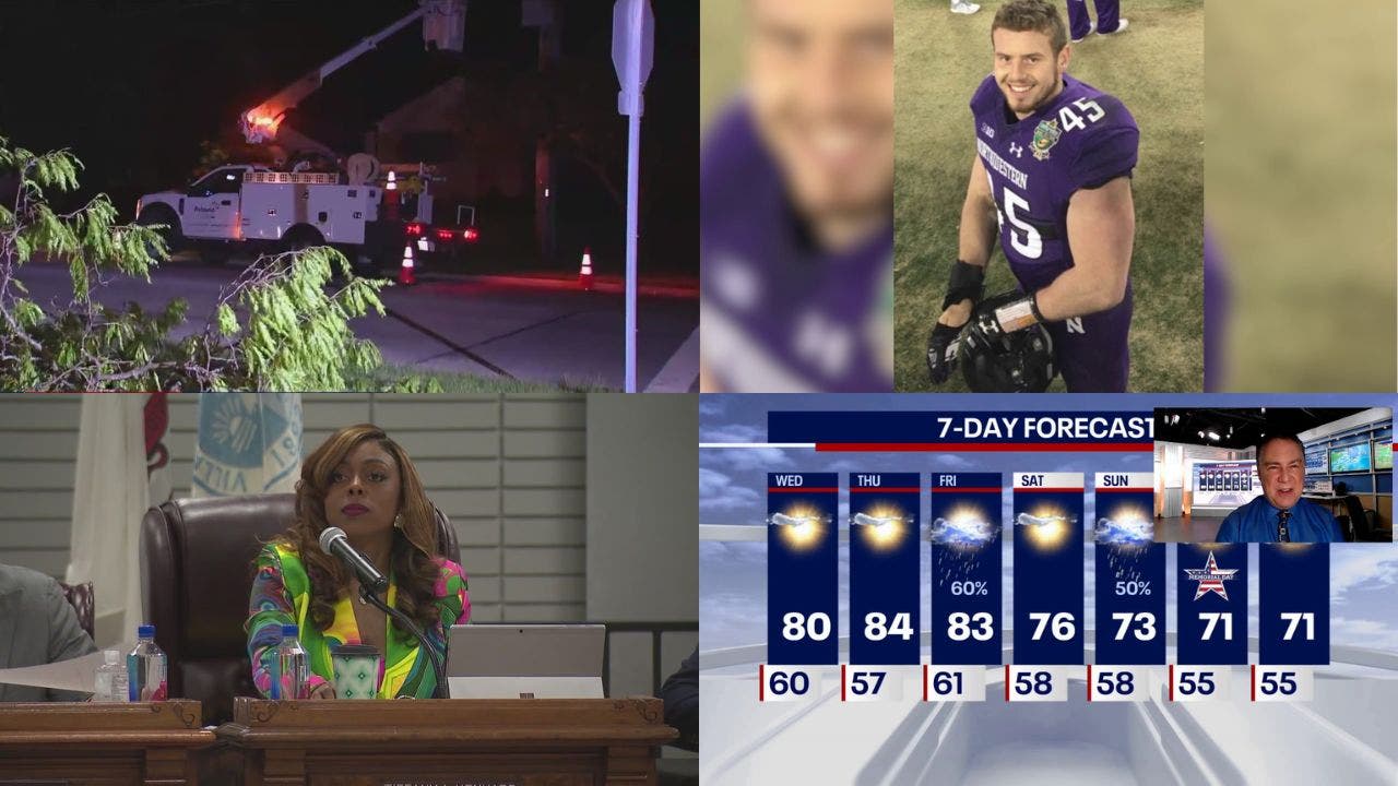 High winds cause outages • Dolton mayor uses wrong credit cards • Former Northwestern athlete details abuse