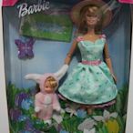復活節彩蛋派對芭比和小凱莉Easter Barbie and Kelly 1999/盒損現貨