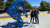 New sculpture installed at Santa Cruz library annex