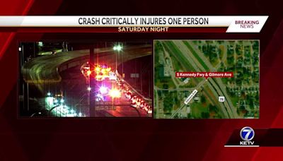 1 person critically injured in crash Saturday night