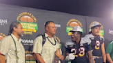 LB Andrew Harris had such a wholesome reaction to seeing Troy Polamalu at Polynesian Bowl
