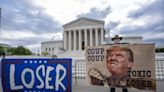 The Latest: Getting to the heart (and the timing) of Trump's Supreme Court case