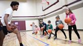 Gaston College students hold basketball clinic for kids
