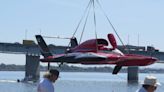 Hydroplanes roar down the Columbia River for H1 Unlimited spring training in Tri-Cities