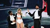 A Lip Reading of Everything Taylor Swift and Travis Kelce Said to Each Other on Stage at the Eras Tour