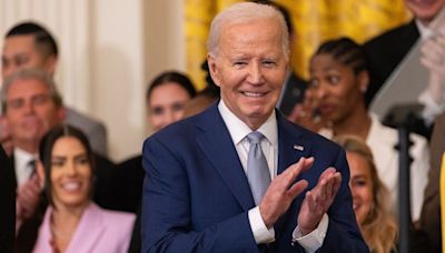 Joe Biden Goofs In Praising Candace Parker As WNBA Champs Visit White House