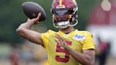 Rookie quarterback Jayden Daniels is the focus of Washington Commanders training camp