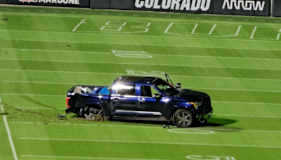 Hit-and-run driver crashes into Colorado's Folsom Field, truck ends up on football field