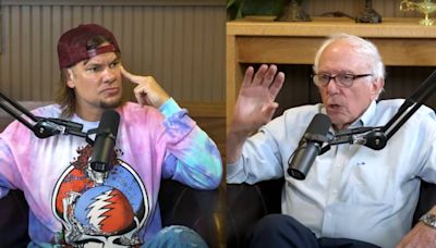 Bernie Sanders tells Theo Von half of cancer patients go bankrupt or broke, and he praises the Canadian system