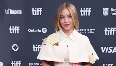 Sydney Sweeney Does Gothic Glamour in a Caped Floral Gown