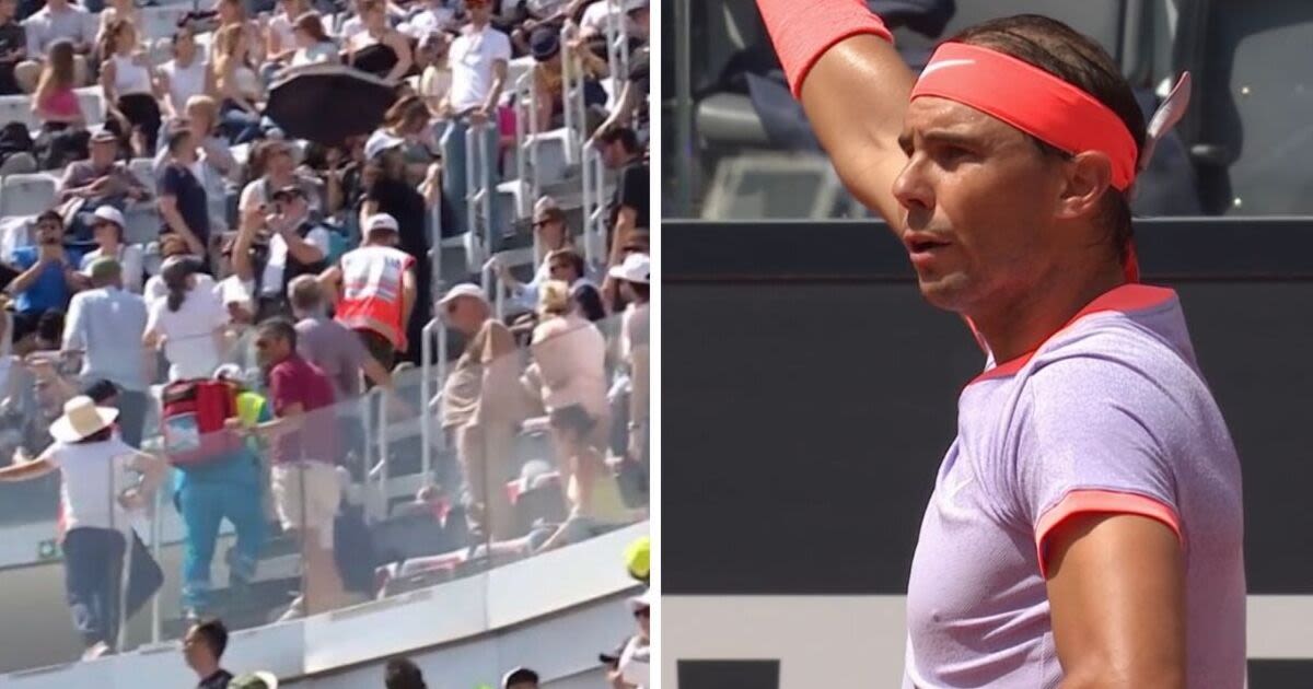 Rafael Nadal steps in as medics respond to emergency in crowd at Italian Open